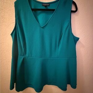 Lane Bryant Vibrant Teal Tank Top